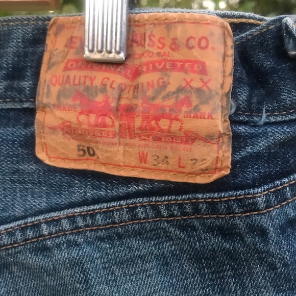 Levi’s Original Button Fly 501 Jeans, Size 34X32 - Picture 4 of 8